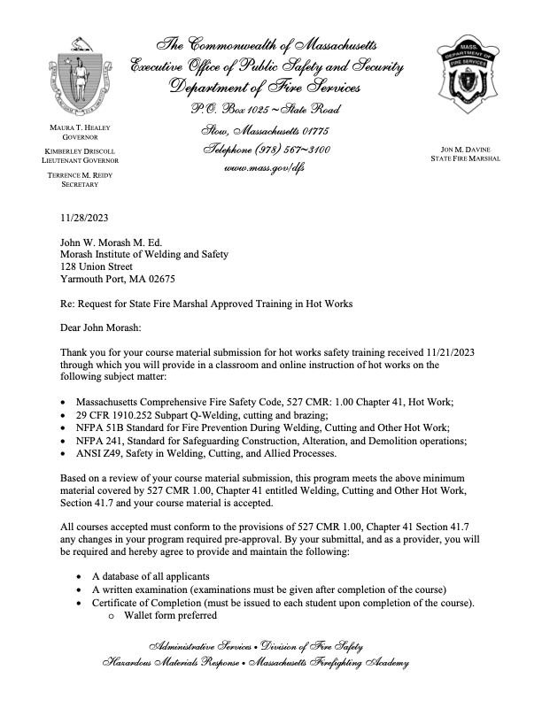 Hotworks Letter